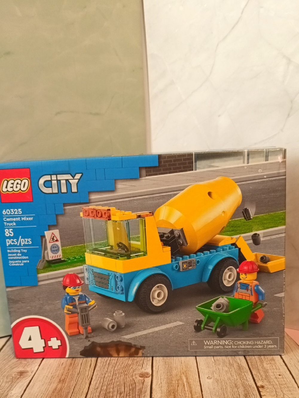 Lego City Yellow and Blue Cement Mixer Truck
